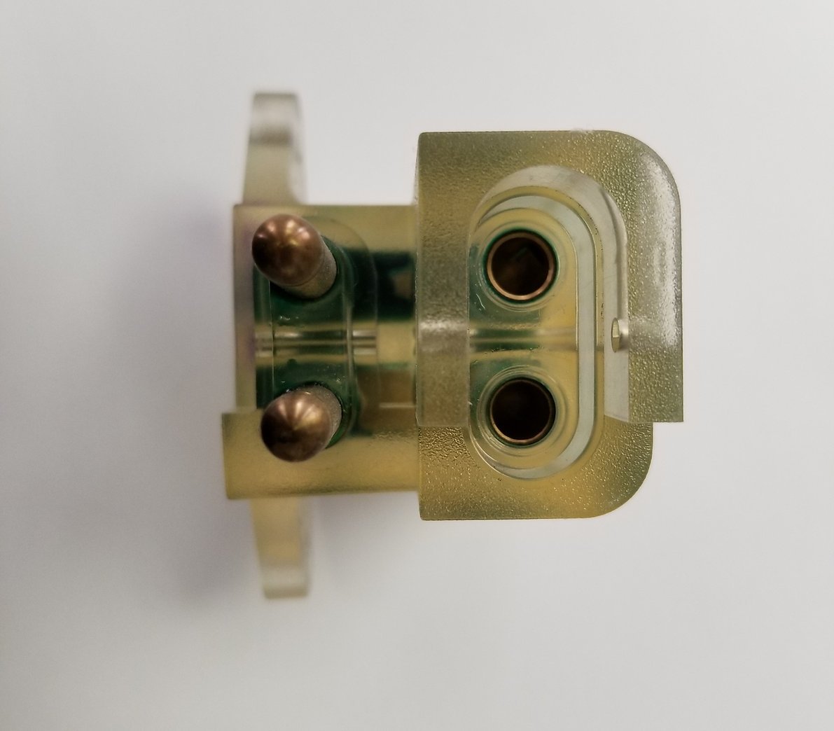Clear Plastic Overmolded Connector